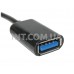 Кабель USB-OTG, USB type-C (тип C) - USB A / L=0.15 m