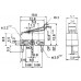 Микропереключатель / 125V / 1A / DM1-02D-30G / 12.8x6.5x5.7mm, 3 контакта (угол 90°), с лапкой