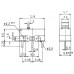 Микропереключатель / 125V / 1A / DM3-00P-110G / 3 контакта, без лапки