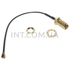 Кабель-переходник и удлинитель антенны / SMA female - IPEX U.FL female RF1.13 / L=150mm