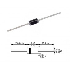 Супрессор / Ubr=400V / P=1500W / 1.5KE400A / DO-201A / однонаправленный