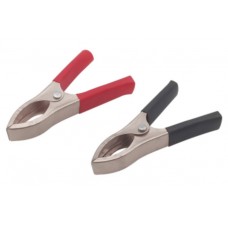 Крокодилы / L=100mm / 50A / пара, красный и черный, силовые