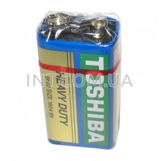 Батарейка / 6F22 (Крона) / Солевая / 9V / TOSHIBA / Heavy Duty, 1604