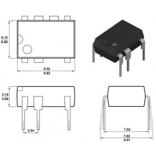 TNY176PN / ШИМ контроллер + MOSFET транзистор, для ACDC / DIP8C / PI