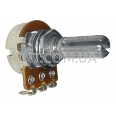 100K Om переменный / R16148-1A-1-B100K / L=15mm / звезда / лин. / 0.125W / KLS