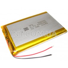 Аккумулятор / Li-Po / 906090P / 6000 mAh / 3.7V / 90x60x9mm / 2 провода / с защитой 