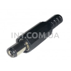 Штекер питания DC / 5,5х2,1х14mm / на кабель, пластик
