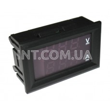Вольтметр-амперметр встраиваемый / Umsr=0...100V, Imsr=0...10A, 0.28