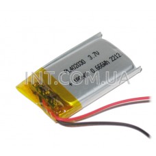 Аккумулятор / Li-Po / 402030 / 180 mAh / 3.7V / с защитой / 5x12x35мм / 2 провода