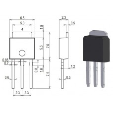 2SC5707 / транзистор NPN / Ic=8A / Uce=50V / f=330MHz / TO-251 / ONS