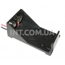 Держатель батареи / BH-9VA / Крона / для 1-й бат. / 55x31x21mm, с проводами