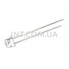 Светодиод / 4.8mm прозрачный / белый / 12V, 140mA