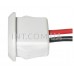 Гнездо USB type C (тип C) / монтажное на корпус, с защелками, с проводом L=100mm, 2 вывода, белый