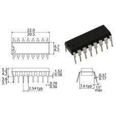 КР572ПА1А / ЦАП 10-и разрядный умножающий / DIP16