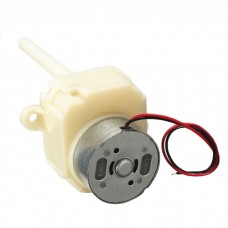 Двигатель коллекторный с редуктором / 6...12V / 8...16rpm / длинный вал на редукторе