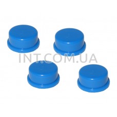 Колпачек для кнопки 12х12mm / D=12mm, h=6mm, синий