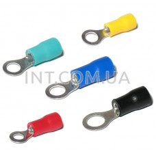 Кабельные наконечники, кольцевые изолиров., обжим на кабель 0.5...8.0 (RV 1.25...8), разный диаметр