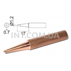 Жало сменное к паяльнику / 900M-T-1.2D / двусторонний срез, медное
