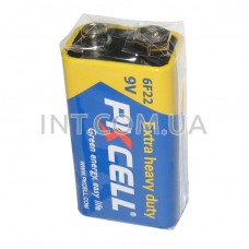 Батарейка / 6F22 (Крона) / Солевая / 9V / PKCELL / Extra Heavy Duty 