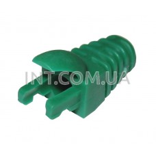 Колпачок на RJ45 / Cat.5/Cat.6 Green / зелёный / внешний диаметр провода 6.5mm 