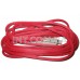 Кабель USB A - USB type-C (тип C) / L=2m / Lightning Apple, тканевая оплетка, прям. штекеры, красный