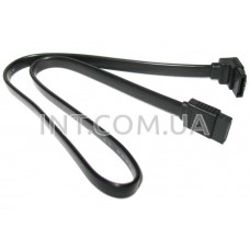 Кабель шлейф SATA-SATA, для DVD/HDD/SSD, до 6 GigaBit/s, L=400mm, прямой и угловой