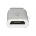 Переходник (адаптер) USB type-C (тип C) - USB micro, моноблок, белый