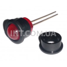Держатель светодиода 8мм черный пластик 