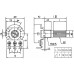 10K Om переменный / WH148-1A-1 10kB / L=13mm / звезда / лин. / 0.125W / KLS 