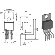 TOP247YN / ШИМ контроллер + MOSFET транзистор, для ACDC / TO-220-7 / PI