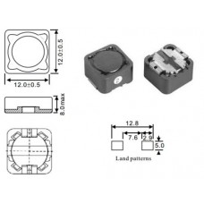 Дроссель / 220uH / I=3.6A / SCB1207-220М / SMD / ±20%, 12x12mm/h=8mm