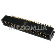 BH-40R (BR-40) / вилка серии IDC на плату, угловая / 2x20 / шаг 2.54mm