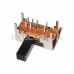 Переключатель движковый / 50VDC / 0.5A / 2гр. по 4 контакта / SK-23D08G6 / ON-OFF-ON, DP3T, 16x7x7.5