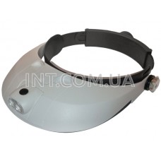 Бинокулярные очки налобные с LED подсветкой / MG81001-G / увеличение: 1.5X...6Х