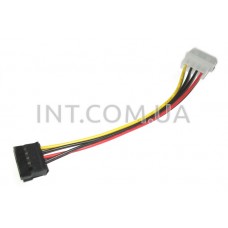 Кабель-переходник силовой Molex IDE 4pin - SATA 15 pin