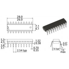 AT89C2051-24PU / 8-бит микр-р / DIP20 / Atmel / совмест. MCS-51/8051-12C