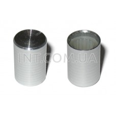 Ручка переменного резистора / цвет серебро / звезда / D=10mm, d=6.2mm, h=16mm