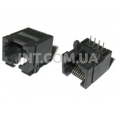 TJ4-8P8C (KLS12-138-8P) / розетка телефонная на плату / KLS / 8 контактов