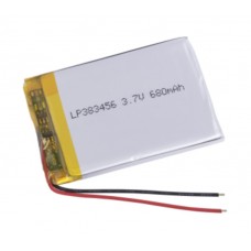Аккумулятор / Li-Po / LPW383456 / 680 mAh / 3.7V / с защитой / 51x34x3.8mm / 2 провода