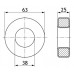 Сердечник - кольцо / R63 х 38 х 25 / №87 (M2000) / В64290-L699-Х87