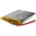 Аккумулятор / Li-Po / LP503759 / 1250 mAh / 3.7V / 59x37x5mm / 2 провода / с защитой