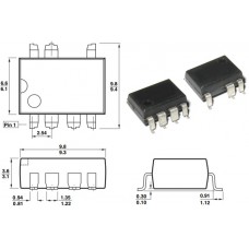 LNK305GN-TL / ШИМ контроллер + MOSFET транзистор, для ACDC / SMD8B / PI