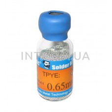 Паяльные шарики для BGA, 0.65mm, 10'000 шариков, Sn96.5/Ag3.0/Cu0.5 / баночка / Mechanic