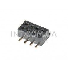 YA-V22X-2x04 / гнезда на плату под SMD монтаж / 2x5 / шаг 1.27mm