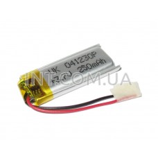 Аккумулятор / Li-Po / 041230 / 250 mAh / 3.7V / с защитой / 35x15x5mm / 2 провода