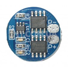 Модуль защиты 2-х Li-Ion аккумуляторов 18650 / BMS-2S / Imax=5A, U=7.4V...8.4V, D=18mm
