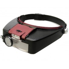 Бинокулярные очки налобные с LED подсветкой / MG81007-A / увеличение: 1.5X, 3X, 8.5X, 10X