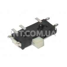 Переключатель движковый / 6VDC / 0.3A / 3 контакта / KLS7-MSS-1290BP / 1P2T / 7.7x2.8x1.4mm