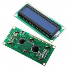 LCD / 16x2 / без Кириллицы / HD44780 / синяя LED подсветка / 80x36x14mm
