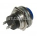 Кнопка корпусная / 125V / 3A / DS-212 / без фиксаци / без подсв. / NO, круглая, синяя